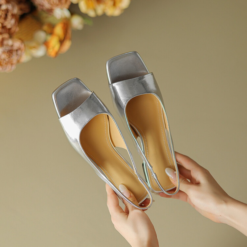 Sandals - Sandal Wanita Model Mules Hak Kitten
