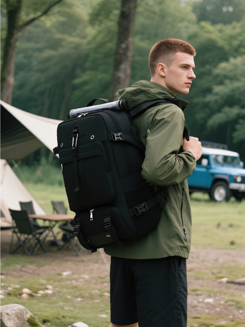 Men'S Shoes - Ransel Perjalanan Besar 60L, Tahan Air,