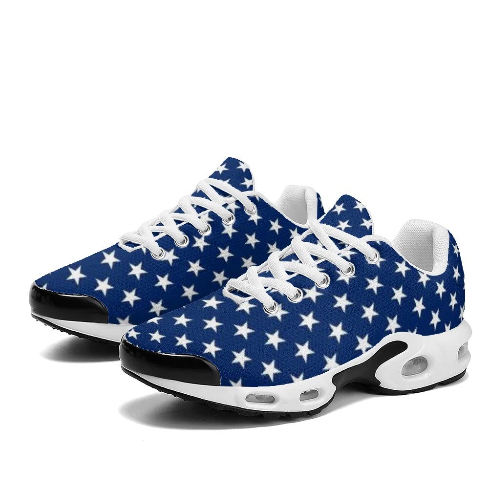 Breathable Mesh Athletic Shoes - Sepatu kasual berbantalan udara dengan motif
