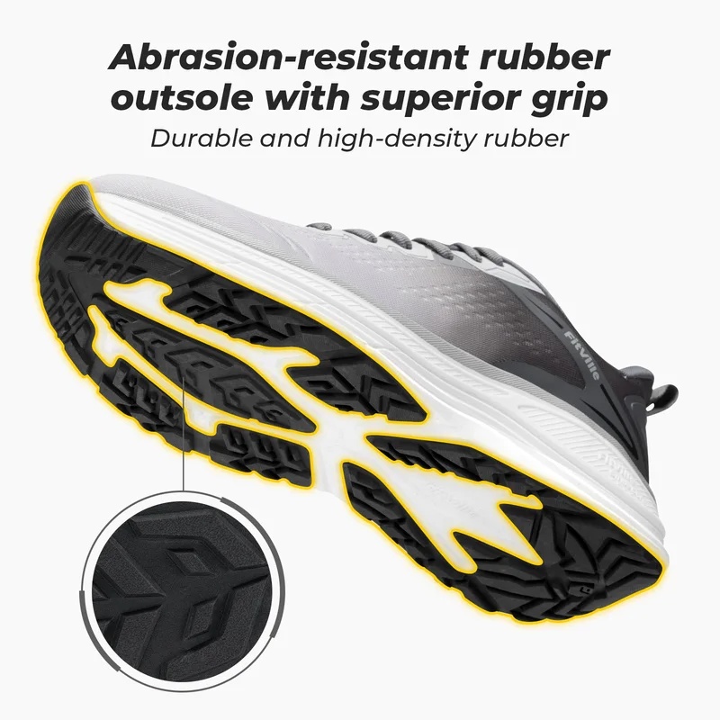 Sepatu Olahraga Pria Fitville, - Wide Toe Box Running Sneakers ulasan dan harga