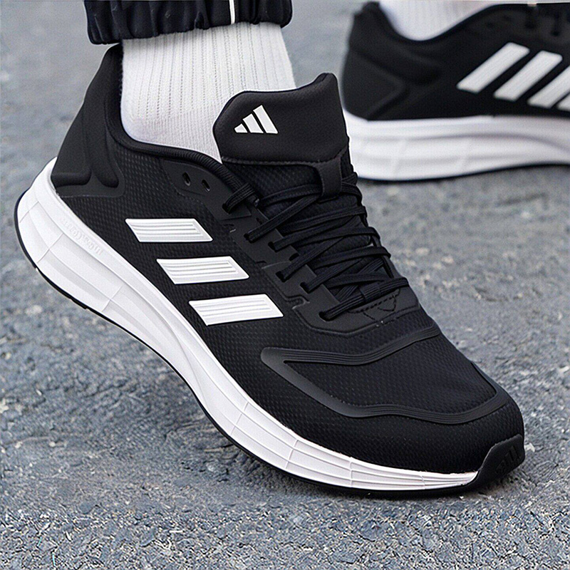Adidas KJ4020 Sepatu Olahraga  - Knit Fabric Lace Up Sneakers ulasan dan harga