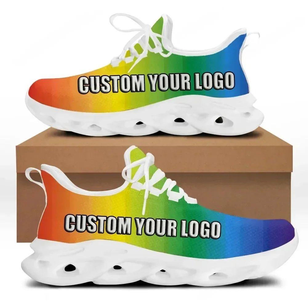 Sepatu Sneakers Kasual Wanita  - Knit Fabric Lace Up Sneakers ulasan dan harga